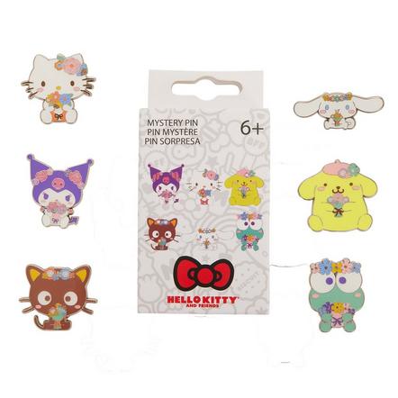 Loungefly Hello Kitty and Friends Floral Enamel Pin Blind Box Exclusivité Games Zone (Styles May Vary)